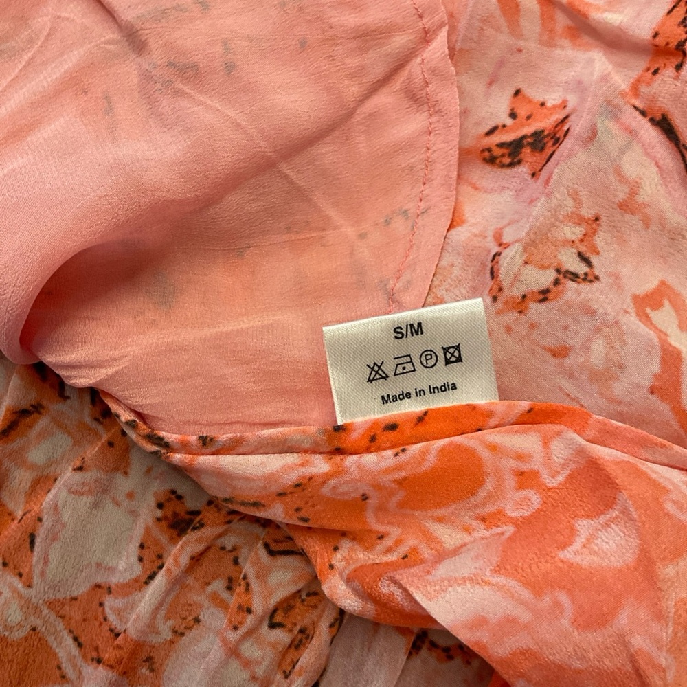 Bohemian High Low Dress in Vibrant Orange - Picture 9 of 9